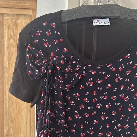 RED VALENTINO short sleeve floral top extra small - Picture 5 of 7